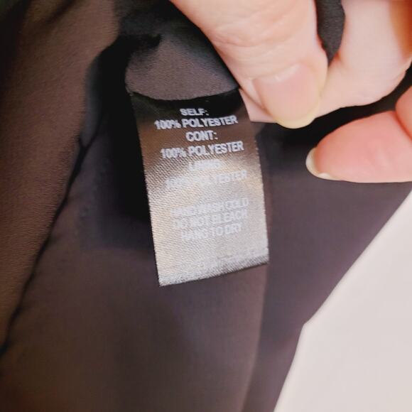 New Lulu's Womens Black Flowy Layered Vneck Camisole Top Size Small - Picture 9 of 11